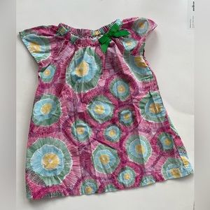 Hanna Andersson sunburst capped sleeve dress